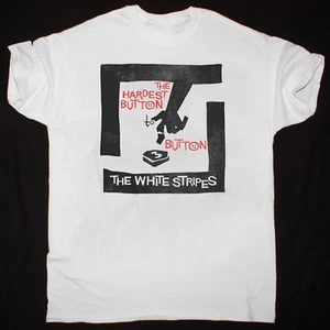 Camiseta blanca de algodón manga corta The White Stripes Band RM157 - Imagen 1 de 3