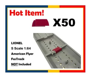 Clips de pista de tren de 50 piezas para calibre S FasTrack ""S-Clips"" clip de vía rápida - Imagen 1 de 7