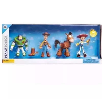 Disney Store TOY STORY PIXAR TOYBOX Set 4 BUZZ WOODY JESSIE BULLSEYE New 2018 - Image 1 of 4