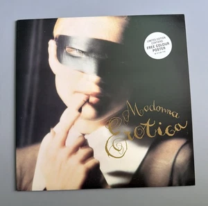 MADONNA EROTICA 12'' VINYL MAXI w PROMO POSTER & HYPE LP RECORD UK 1992 LIMITED - Picture 1 of 3
