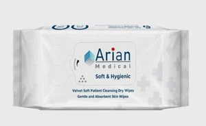 Adult Incontinence Dry Wipes Extra Soft Absorbent Large Size Pack of 100 - Picture 1 of 7