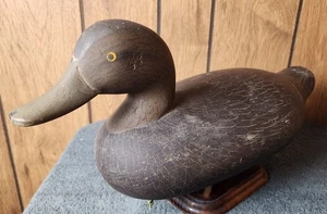 1950er Charlie Bryan schwarze Ente Köder Vintage Upper Bay Vogel Chesapeake Jagd  - Bild 1 von 14