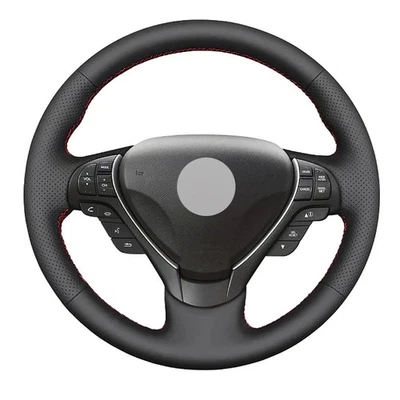 Alcantara Steering Wheel Cover Genuine Leather Wheel Wrap for ACURA RDX TL ILX - Изображение 1 из 4