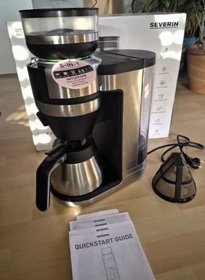 Severin KA 4853 Filka 2.0, NEUWERTIG, Kaffeemaschine mit Mahlwerk,  Thermoskanne - Bild 1 von 4