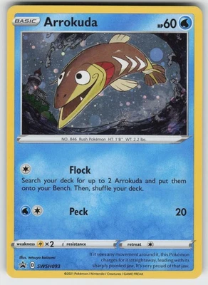 Arrokuda Promo SWSH: Sword & Shield Promo Cards SWSH093 Pokemon - Image 1 of 2
