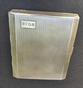 Fairfax & Roberts Aust. Sterling Silver Antique Cigarette Case(190g) 1930s - Picture 1 of 17
