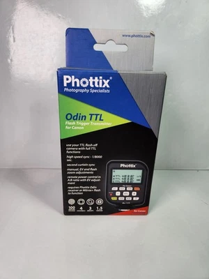 Transmisor disparador de flash Phottix Odin TTL para Canon Foto 1 de 4