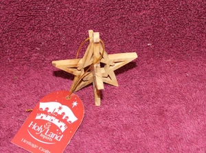 Holy Land Zytoon Design Olive Wood Carving Ornament - Star - Picture 1 of 6