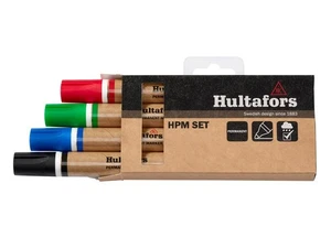  Hultafors HPM Permanent Marker Set 4 Piece Blue Red Green And Black HUL650330 - Picture 1 of 2