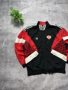Vintage 1990-92 Adidas Manchester United Track Football Jacke Fußball FIFA - Bild 1 von 10