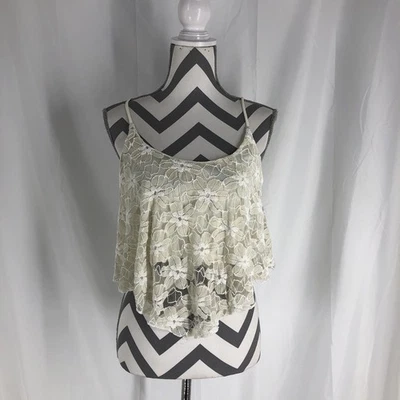 Blusa Rue 21 Juniors Encaje Cami Camisola Correa Espagueti Blanca Talla Grande Foto 1 de 4