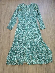 Albert Nipon Seidenkleid fließend wunderschön grün - Bild 1 von 7