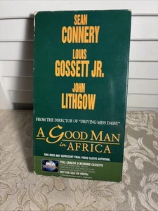 VHS PROMO SCREENING Sean Connery A GOOD MAN in AFRICA Not Final Sleeve Artwork - Picture 1 of 4