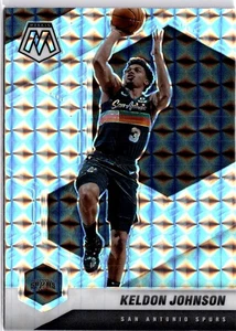 2020-21 Panini Mosaic 136 Keldon Johnson San Antonio Spurs Football Card - Picture 1 of 7