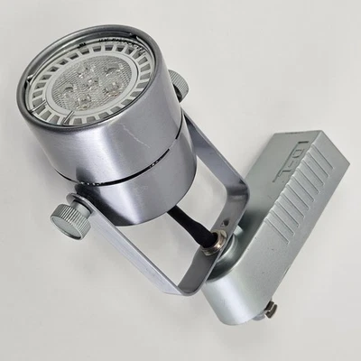 50010 Brushed Steel MR16 Cylinder Low Voltage Track Lighting Head LOT OF 10 - Image 1 of 4