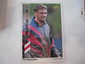 1993 PAUL CASCOIGNE UPPER DECK WORLD CUP USA 94 SOCCER CARD #79 ENGLAND - Picture 1 of 2