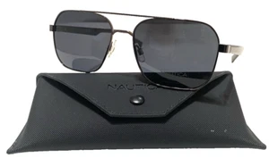 NAUTICA POLARIZED SUNGLASS WITH CASE IN GUNMETAL WITH CASE - Picture 1 of 3