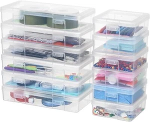 Clear Plastic Storage Boxes with Lids, - Picture 1 of 7