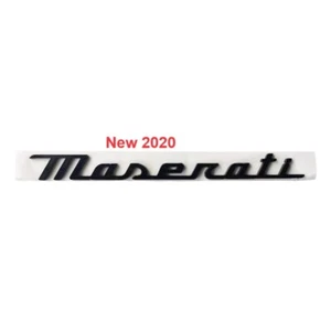 1 pieza para Maserati emblemas traseros Levante Ghibli Grecale negro claro nuevo 2020 - Imagen 1 de 2