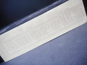 Emblema adesivo Moto Lambretta argentato originale dell'epoca, decalcomanie - Picture 1 of 4