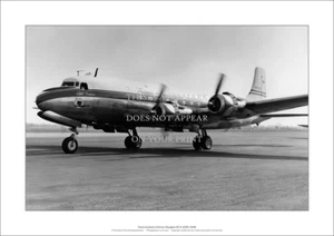 TAA Douglas DC-6 Art Print – Essendon 1954 – Leased from KLM – 2 sizes Poster - Picture 1 of 4
