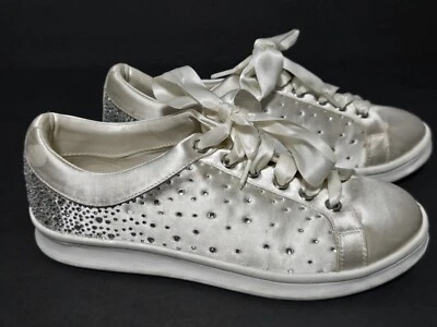 Свадебные туфли для невесты Badgley Mischka с кристаллами и атласными камнями MARLA размер 6 - Изображение 1 из 4