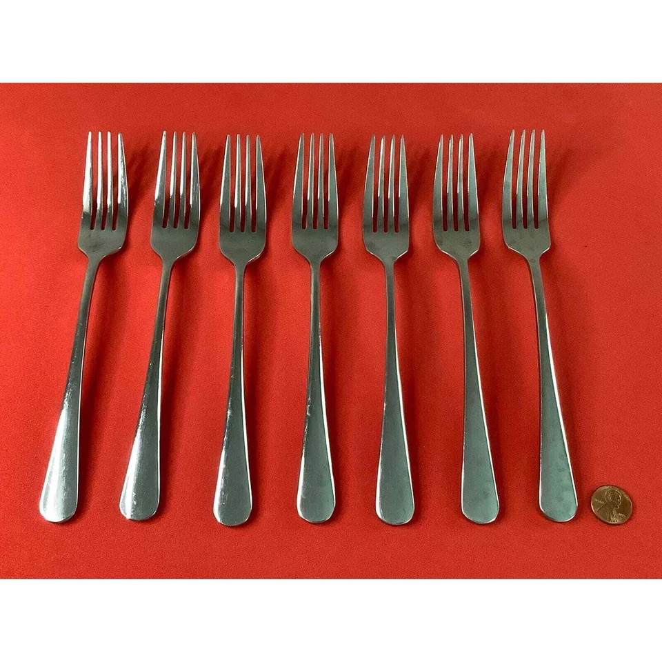 Набор из 7 зеркальных обеденных вилок Cambridge - Изображение 1 из 4