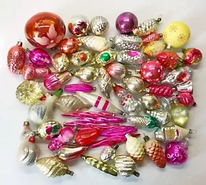 Set 60 Teile Sowjetischer Vintage Glas Christbaumschmuck - UdSSR Deko №1006 - Bild 1 von 10