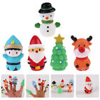  5 Pcs Xmas Finger Puppets Animal Hand Kids Christmas Cots Appease
