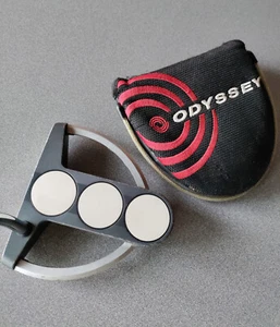 Odyssey Tri-Ball SRT White Steel Putter ~ RH ~ Steel ~ 35" ~ With Head Cover - Picture 1 of 7