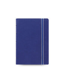 Filofax Pocket Refillable Leather-Look Ruled Notebook Diary Book Blue 115003
