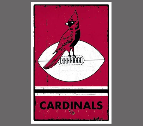 Arizona Cardinals CHICAGO CARDINALS 1947-59 NFL Heritage Series 22x34 POSTER Cover