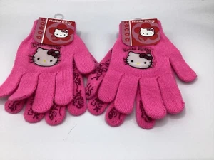 Hello Kitty Gloves Set Of Two. Magic Gloves One Size Fits All - Picture 1 of 1