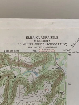 Lote de 10 mapas topográficos minn - parecen ser los mejores sitios de pesca de alguien Foto 1 de 4