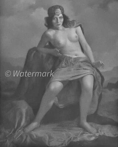 RETRATO surrealista vintage de William Mortensen - FOTO PUBLICITARIA 16x20 - Imagen 1 de 1