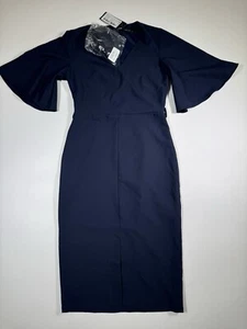 TRENDYOL Women's Work Cocktail Dresses | Bodycon, Midi, Pencil, With Belt Sz 38 - Picture 1 of 13
