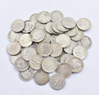 Roosevelt Dimes $10 Face Value 90% Silver 2 Rolls 100 Coin Bulk Lot Collection