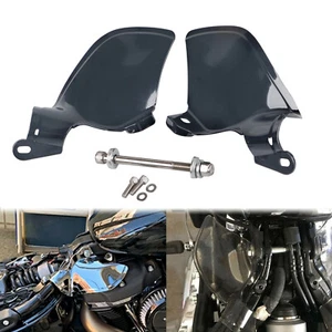 Smoke Saddle Heat Shield Air Deflectors Fit For Harley Softail Slim 2018-2022 - Picture 1 of 2