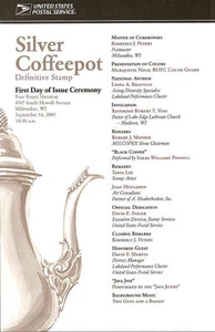 #3759 First Day Ceremony Program 3c Program Teapot Stamp - Picture 1 of 1