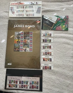 Joblot ROYAL MAIL James Bond Prestige Stamp Book and presentation + banknotes - Picture 1 of 17