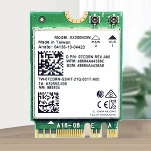 AX200NGW WiFi 6 Adapter Dual Band 2.4G 5G WiFi 6 Network Card 802.11ax for Intel - Afbeelding 1 van 13
