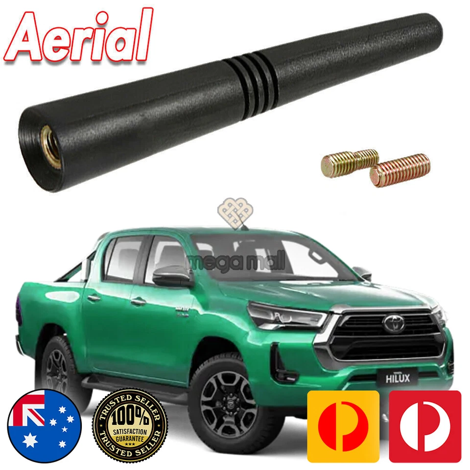 Antena / Antena Stubby Bee Sting para Toyota Hilux SR5 Negro Goma Flexi 9CM Foto 1 de 4