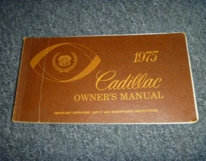 Cadillac DeVille 1975 cupé sedán dueño manual del operador guía del usuario xo - Imagen 1 de 1