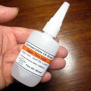 Shane's SUPERGLUE CA (Cyanoacrylate) Super Thin 50g - 5cps Aust Post NSW - Picture 1 of 7