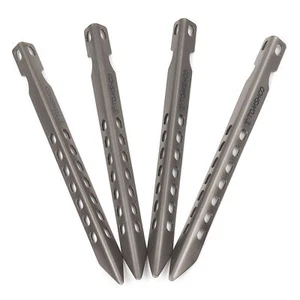 4/6 6.3 Inch Camping Tent Pegs Ultralight Windproof A6Y8 - Picture 1 of 9