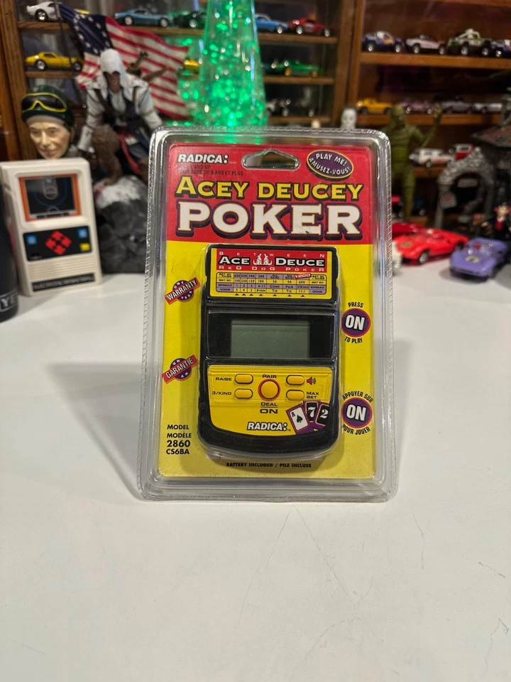 Radica Acey Deucey Poker Game Model 2860 Cs6ba Electronic Handheld