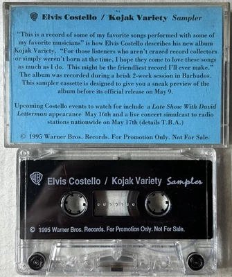 Elvis Costello - Kojak Variety Sampler Open Cassette 1995 Warner Bros Blues Folk - Image 1 of 4