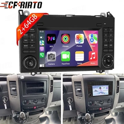 CFRIATO Für VW Crafter 2006-2016 Apple Carplay 2+64G Android 15 Autoradio GPS Navi WIFI