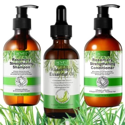 AL'IVER ROSMARINÖL Haarwachstum Shampoo & Conditioner für Haarausfall & Stärkung Kit