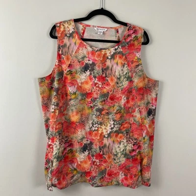 Camiseta sin mangas Athleta para mujer talla XL refinada Zephyr renovada Bloomcore ropa deportiva floral Foto 1 de 4